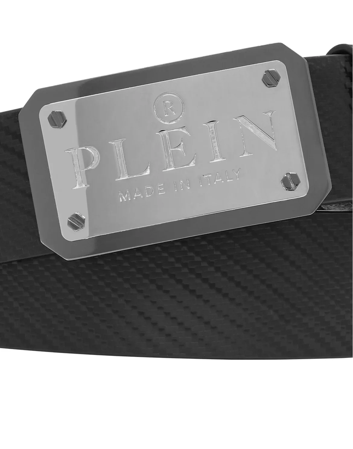 Leather Belt Philipp Plein TM, цвет: Черный