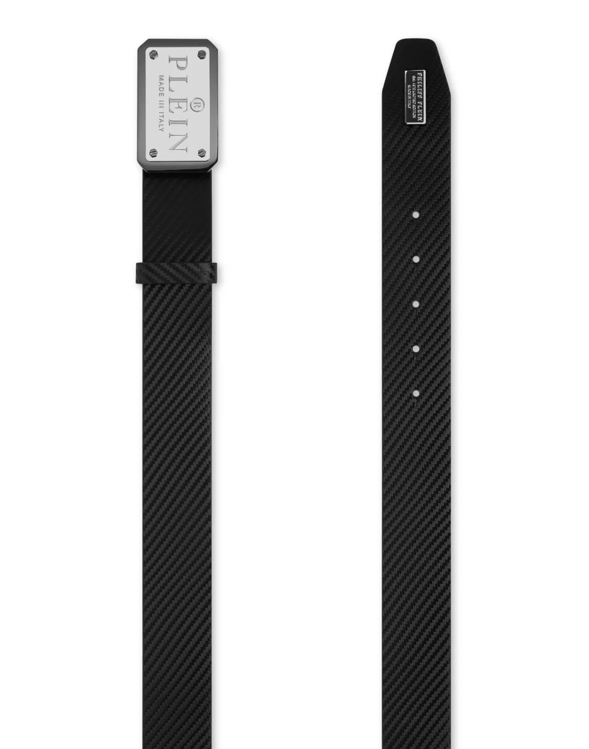 Leather Belt Philipp Plein TM, цвет: Черный