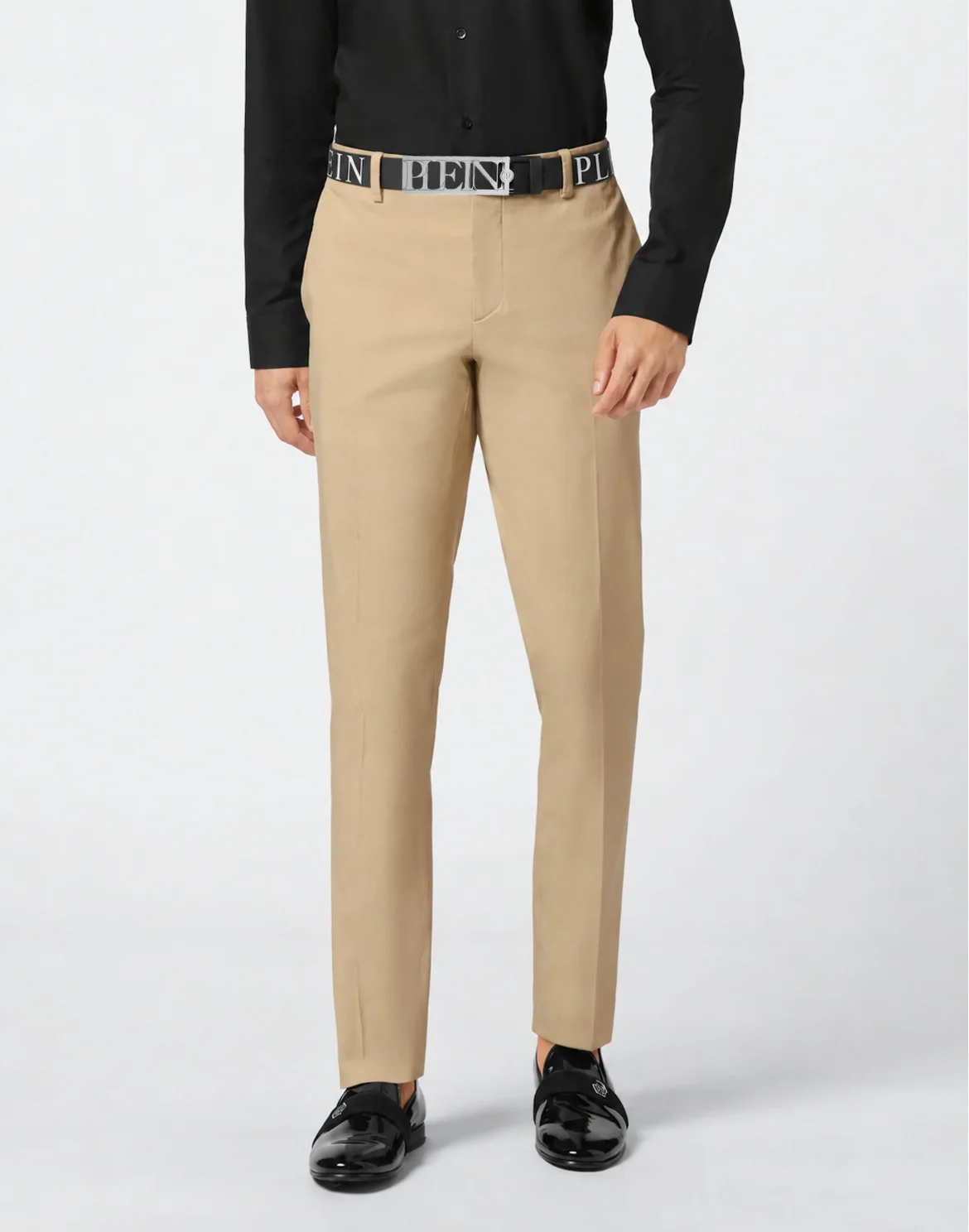 Leather Belt Philipp Plein TM, цвет: Черный
