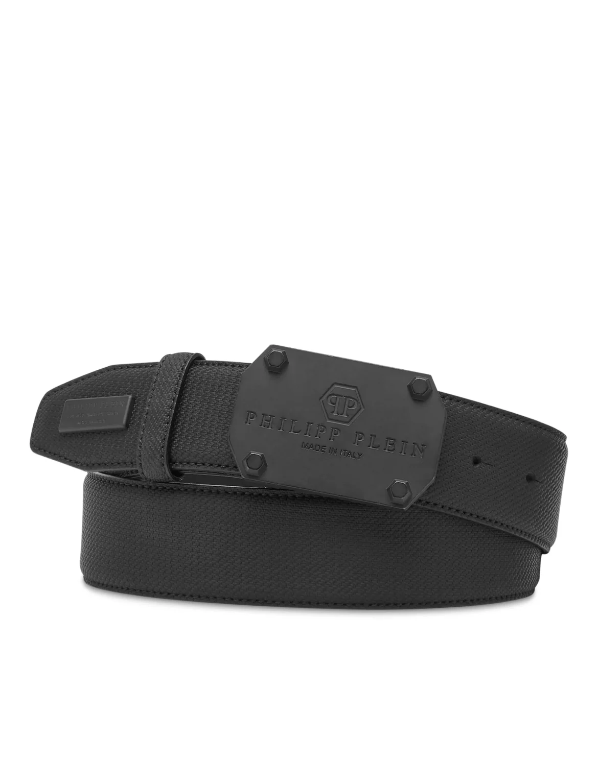 Leather Belt Philipp Plein TM, цвет: Черный