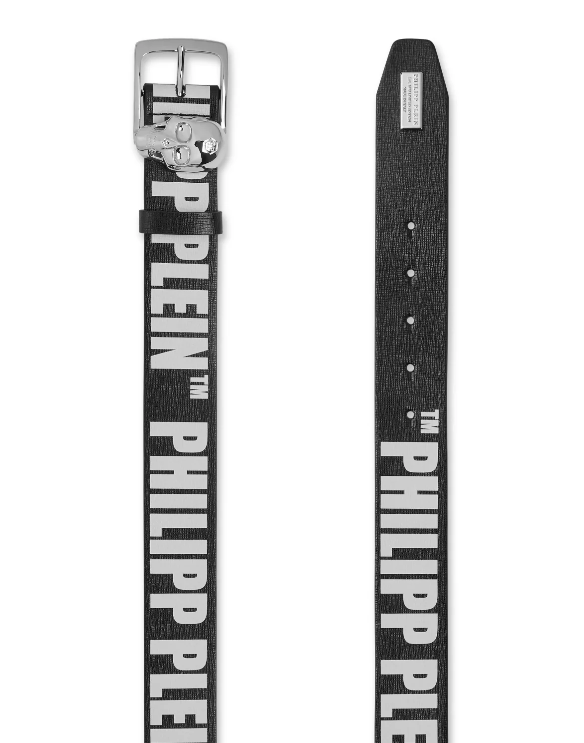 Leather Belt Skull and Plein, цвет: Черный