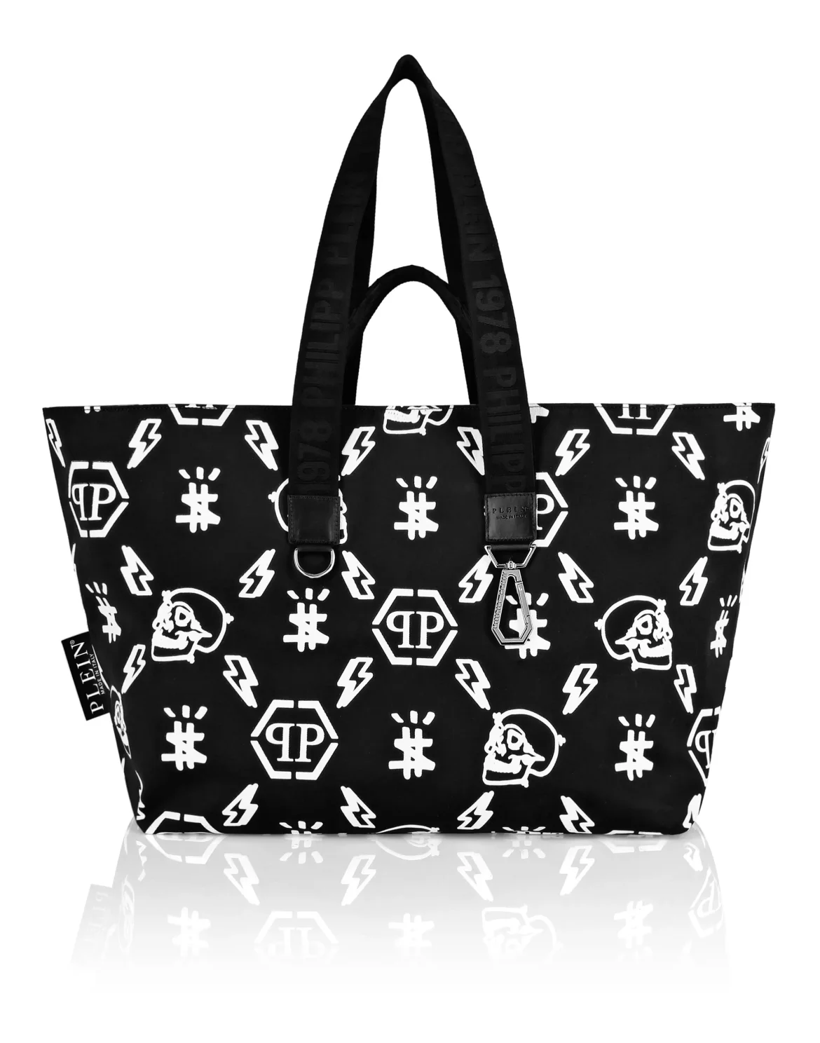 Nylon Tote Bag Monogram, цвет: Черный