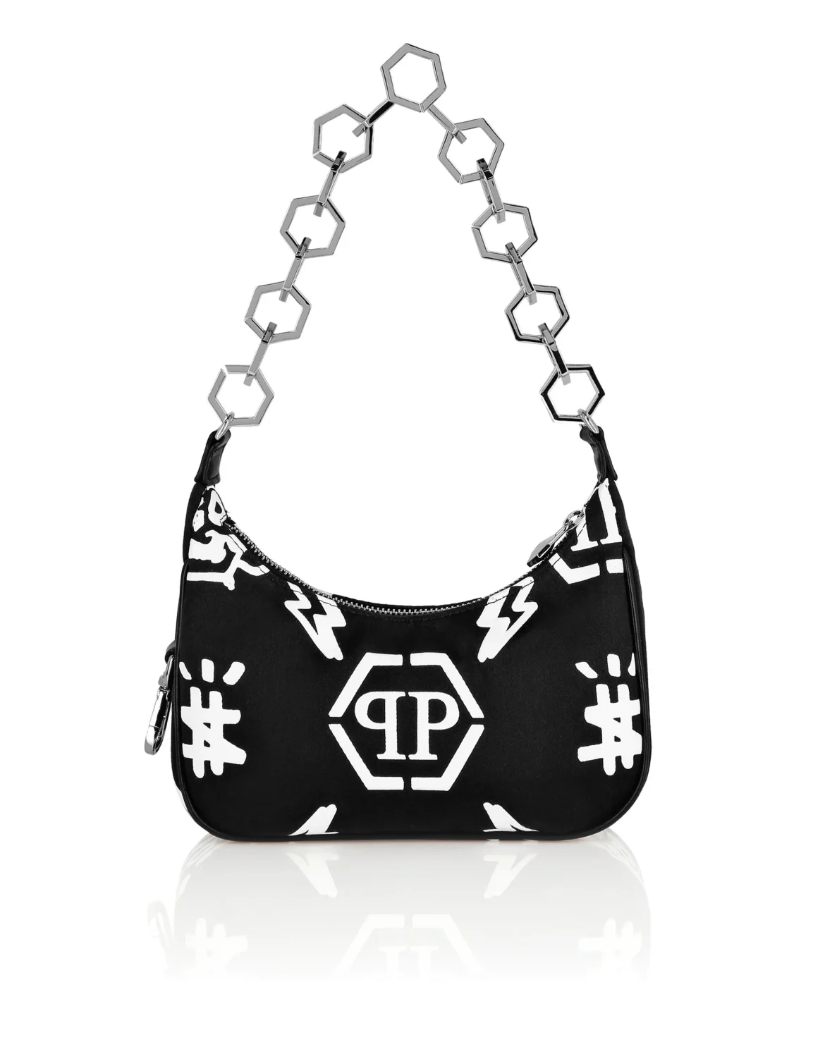 Nylon Shoulder Bag Monogram, цвет: Черный