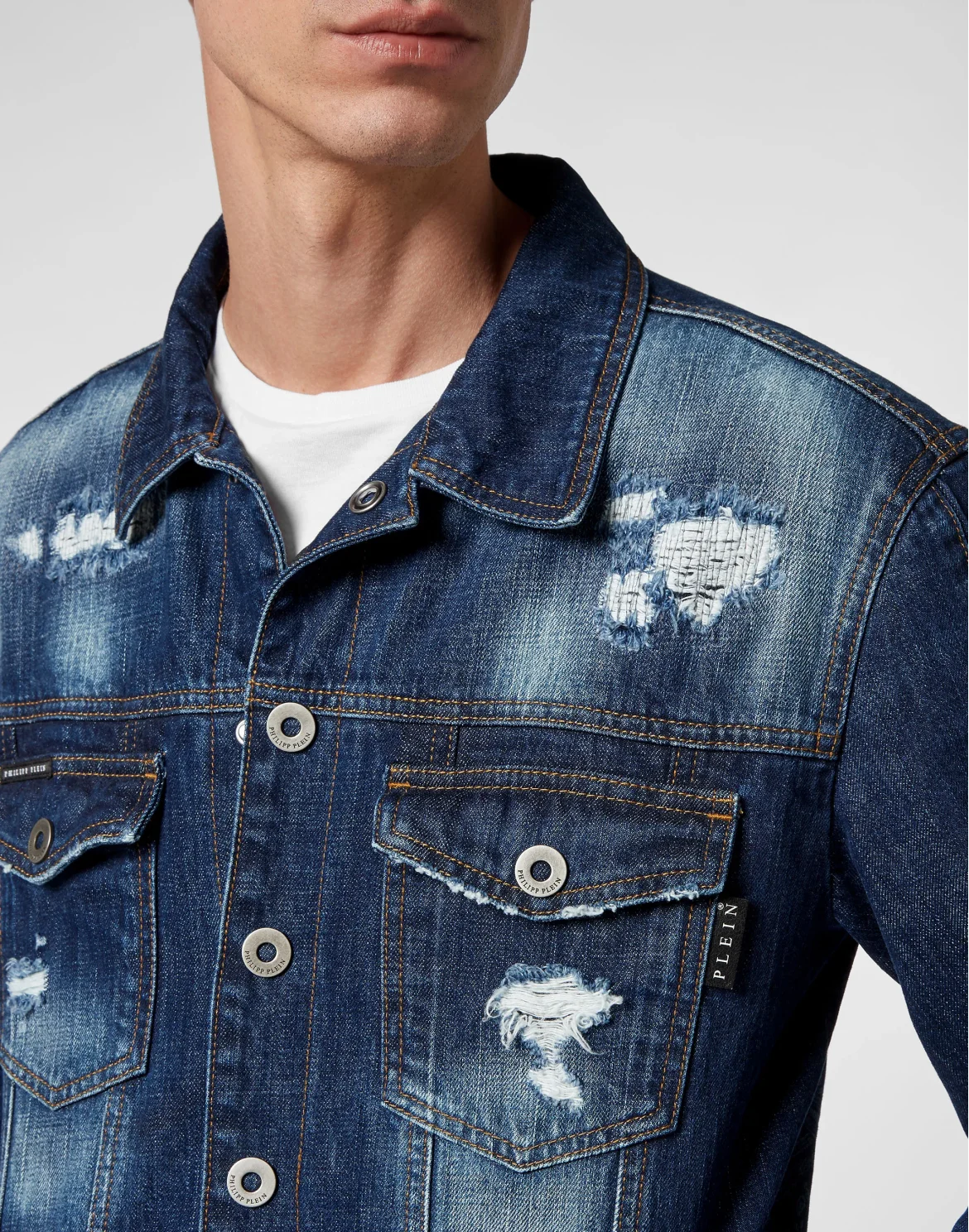Bandana Denim Jacket Paisley, цвет: Синий