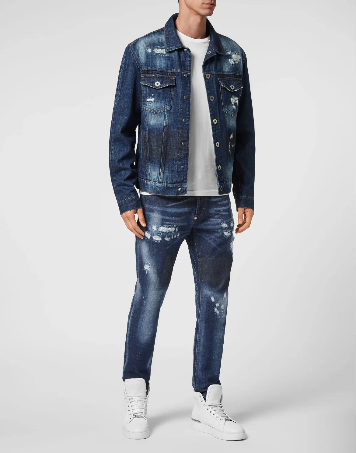 Bandana Denim Jacket Paisley, цвет: Синий