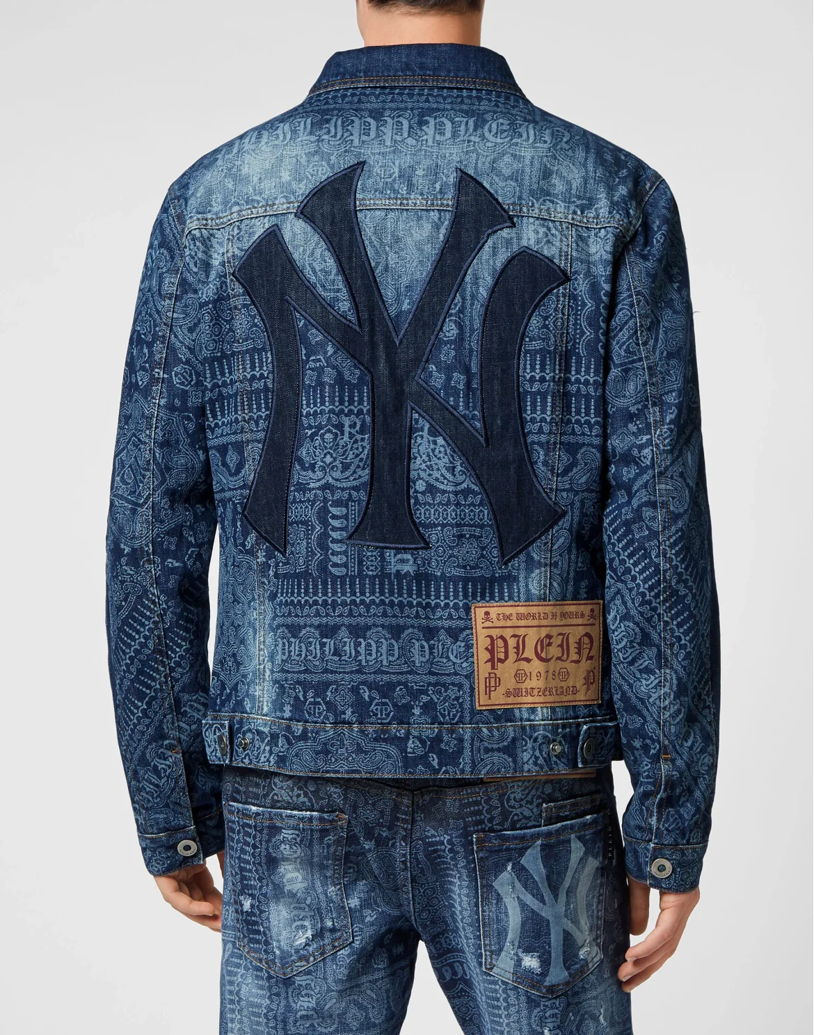 Bandana Denim Jacket Paisley, цвет: Синий