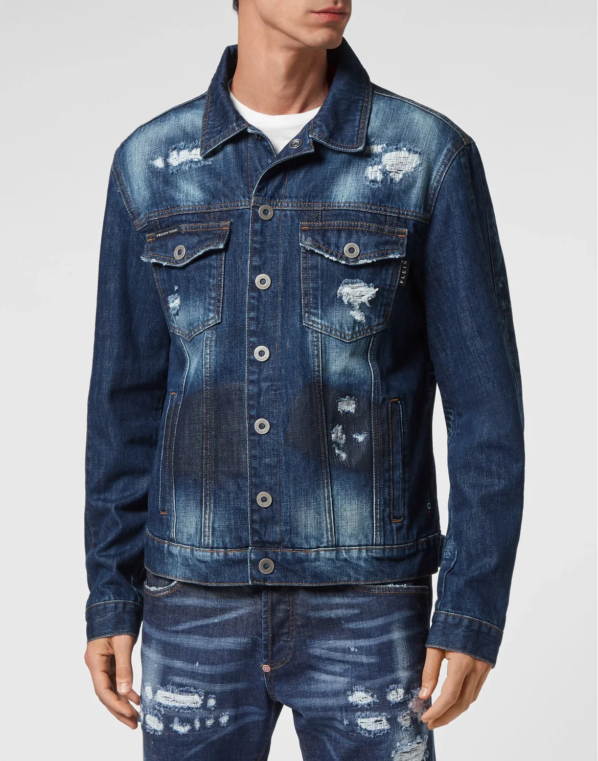 Bandana Denim Jacket Paisley, цвет: Синий