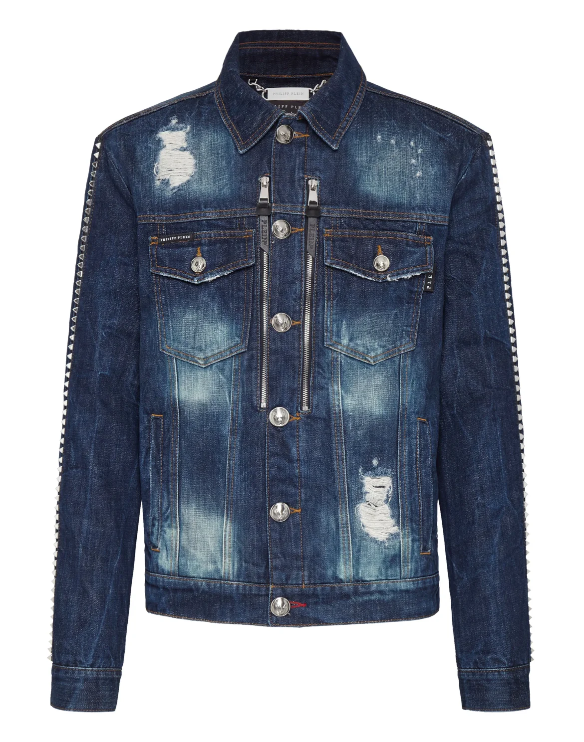 Denim Jacket Gothic Plein, цвет: Синий