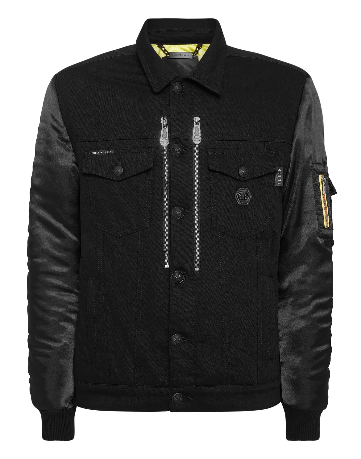 Denim Bomber Jacket PP1978, цвет: Черный