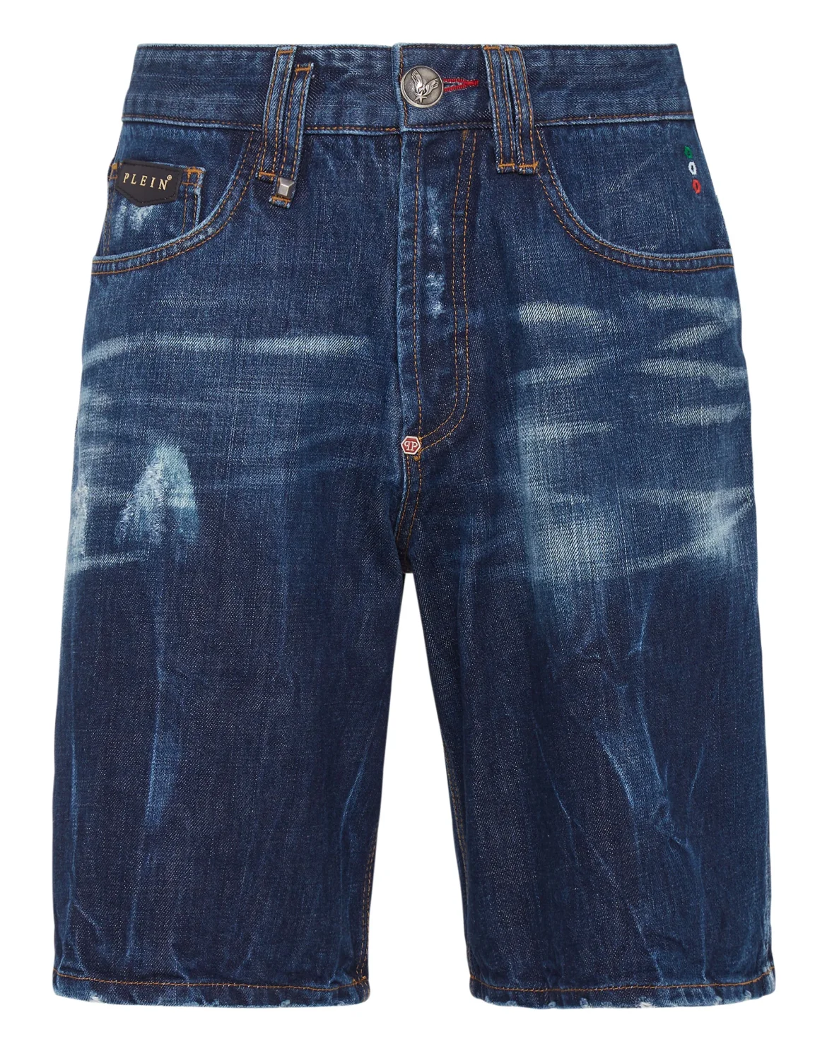 Denim Trousers Capri Shorts, цвет: Синий