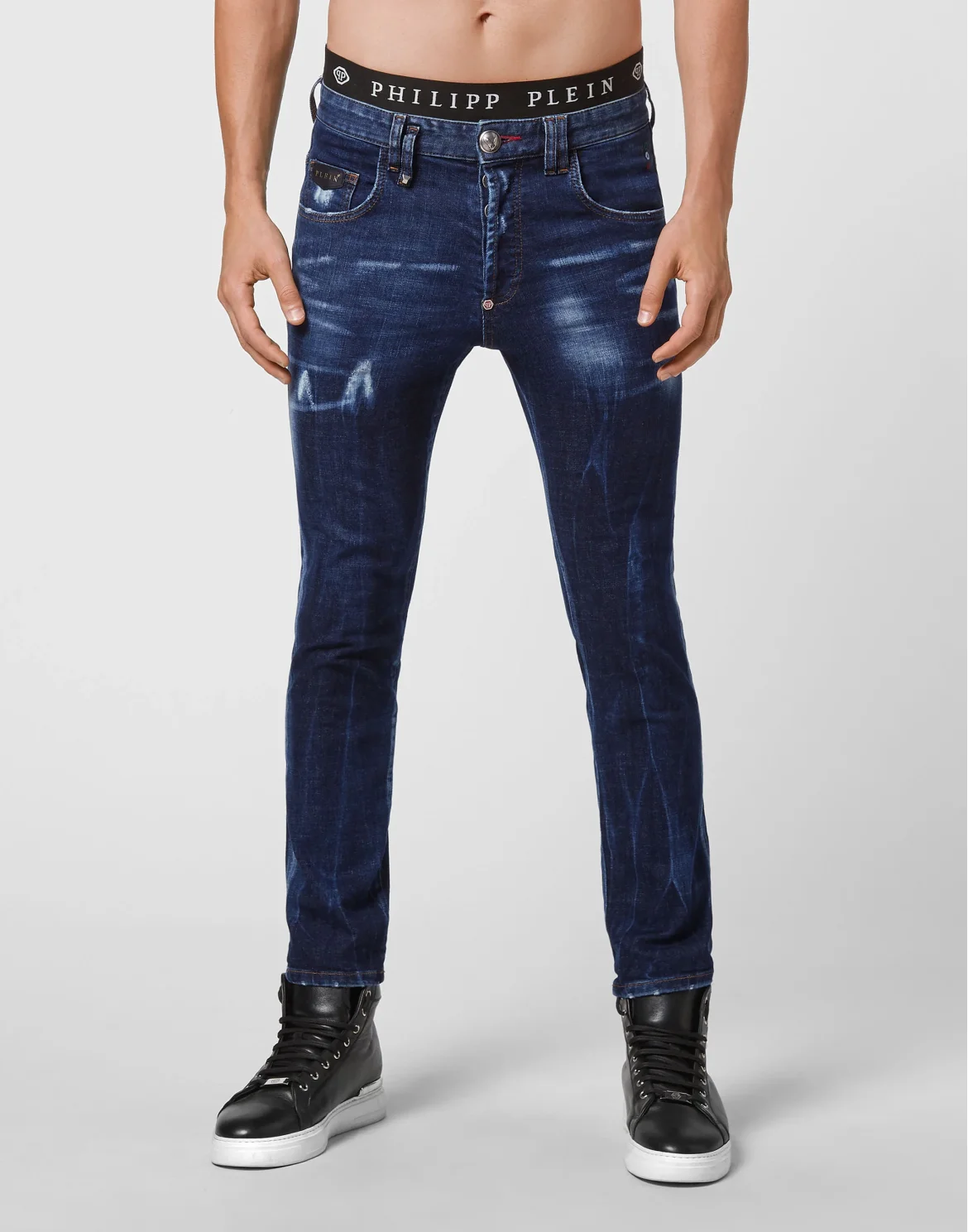 Denim Trousers Skinny, цвет: Синий