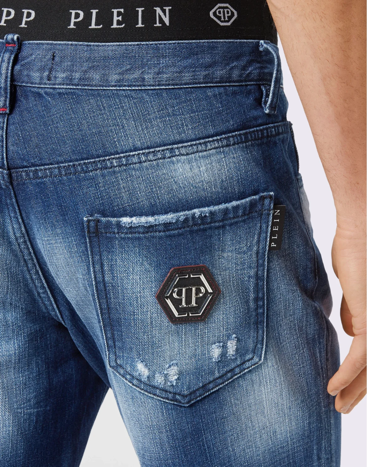 Denim Capri Shorts, цвет: Синий