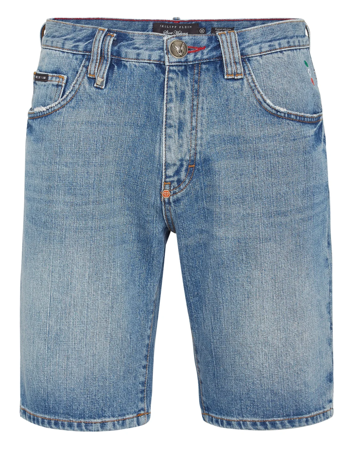 Denim Capri Shorts, цвет: Синий