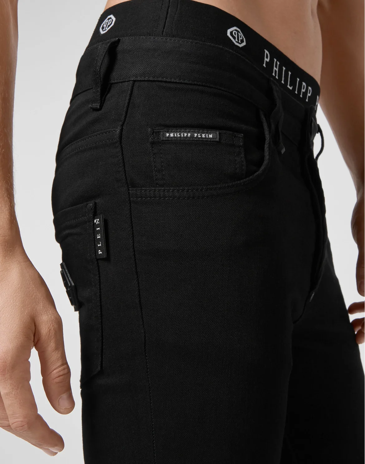 Denim Trousers Skinny, цвет: Черный