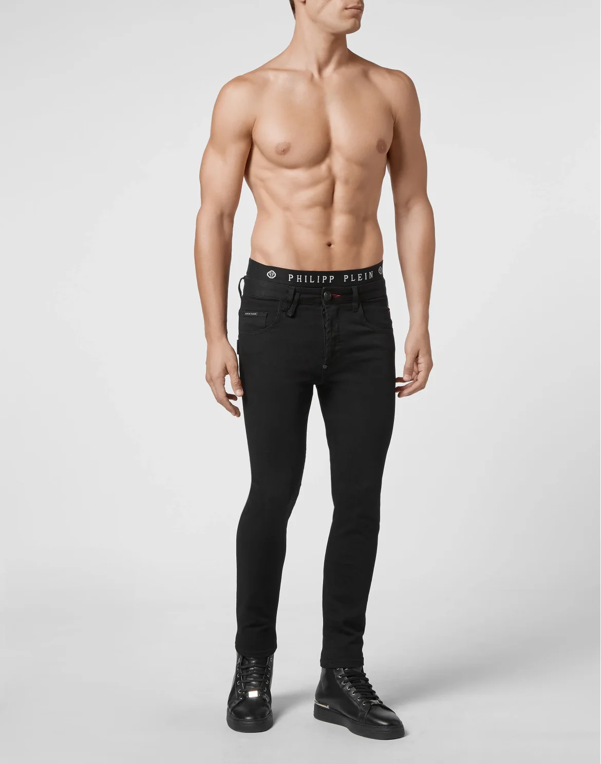 Denim Trousers Skinny, цвет: Черный