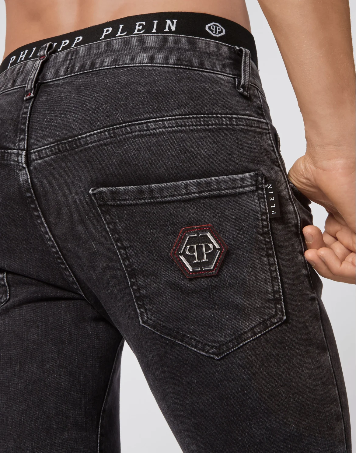 Denim Trousers Skinny, цвет: Серый