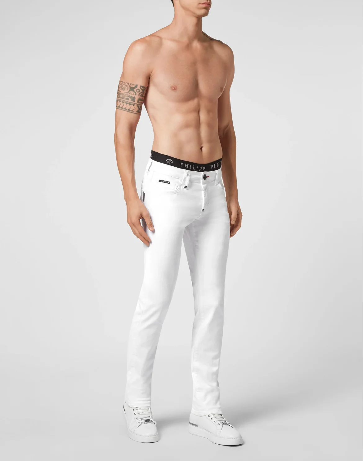 Denim Trousers Straight Cut, цвет: Белый