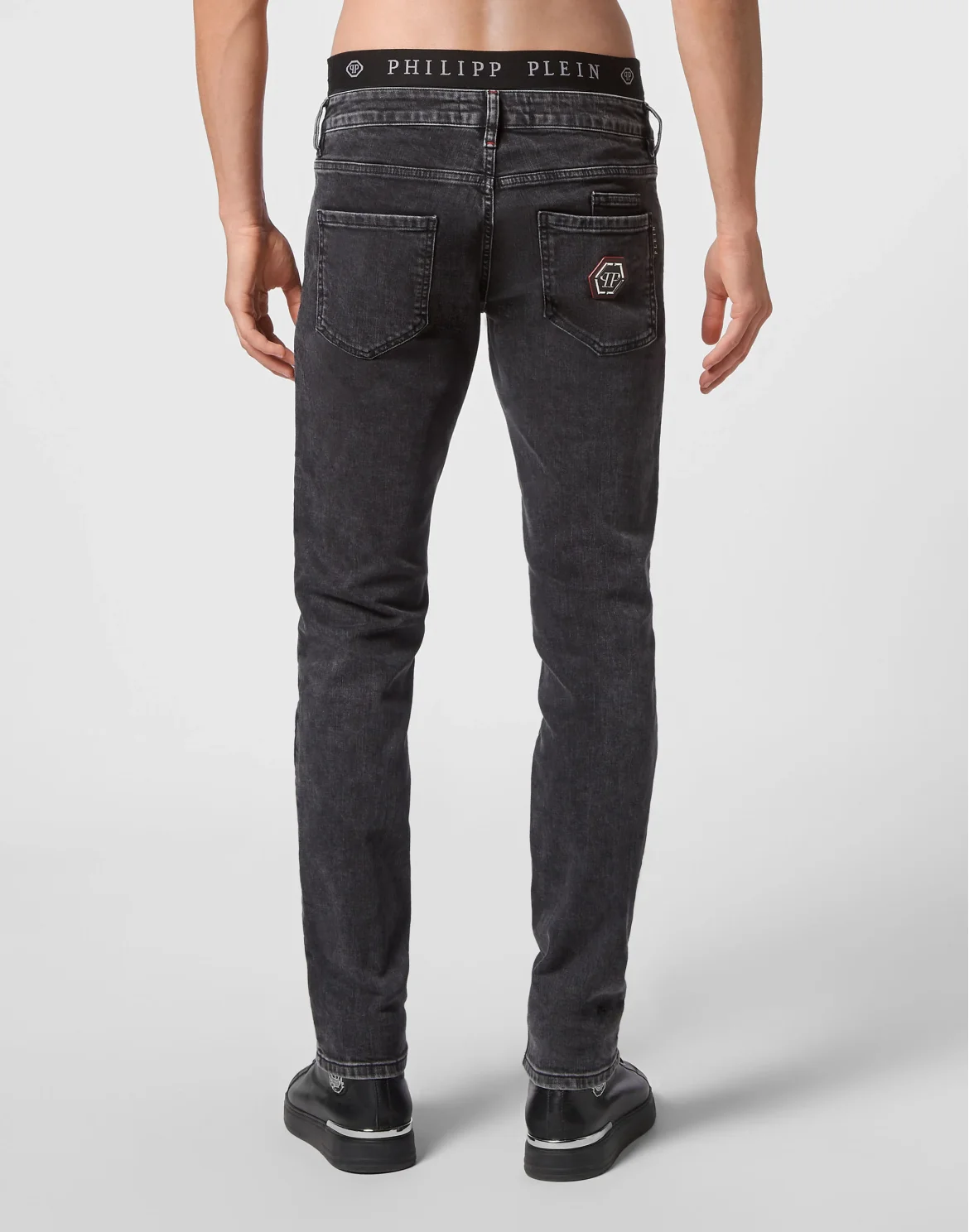 Denim Trousers Straight Cut, цвет: Серый