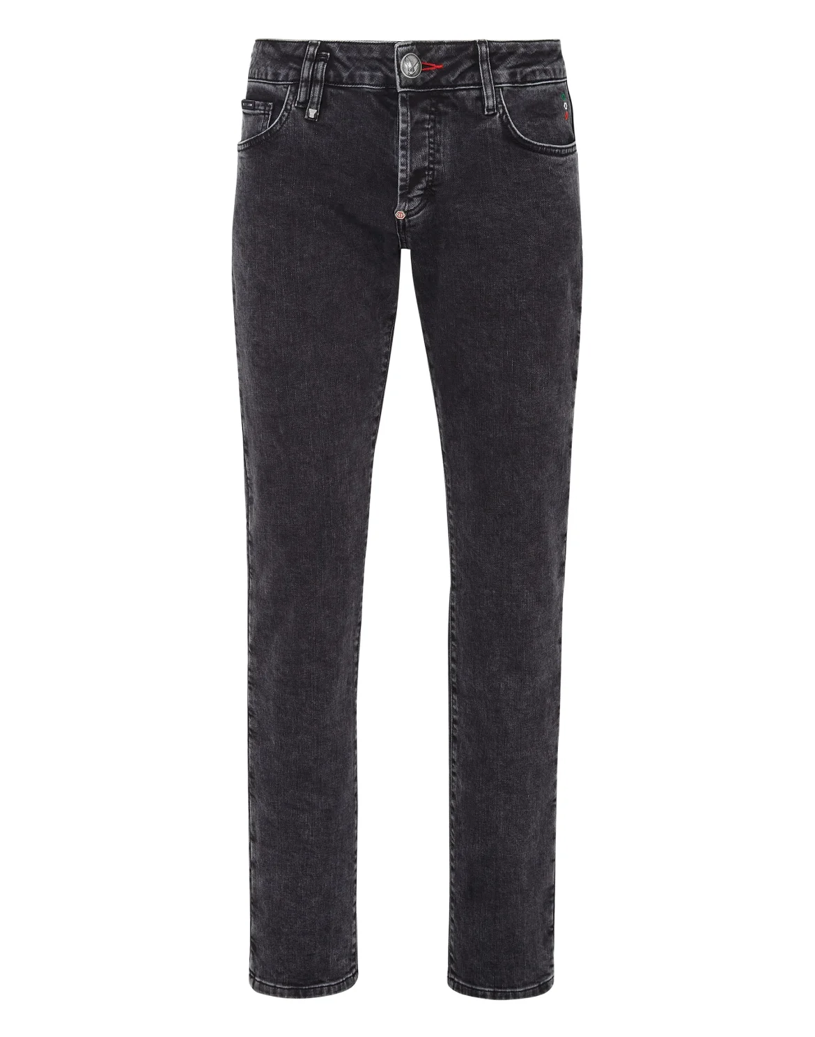 Denim Trousers Straight Cut, цвет: Серый