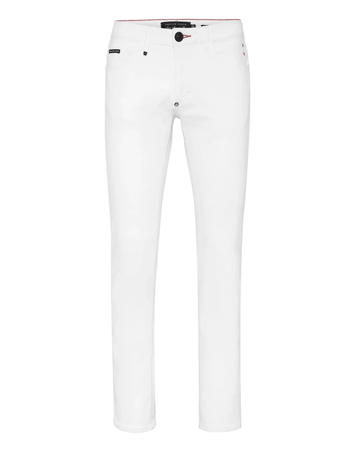 Denim Trousers Super Straight Cut Iconic Plein, цвет: Белый