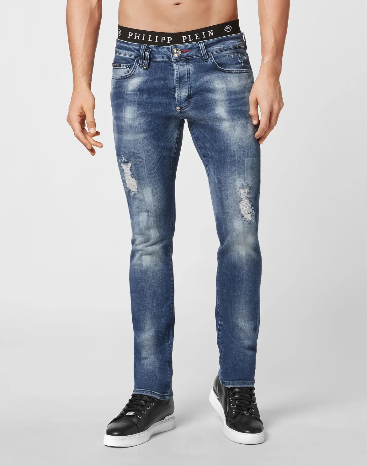 Denim Trousers Super Straight Cut, цвет: Синий
