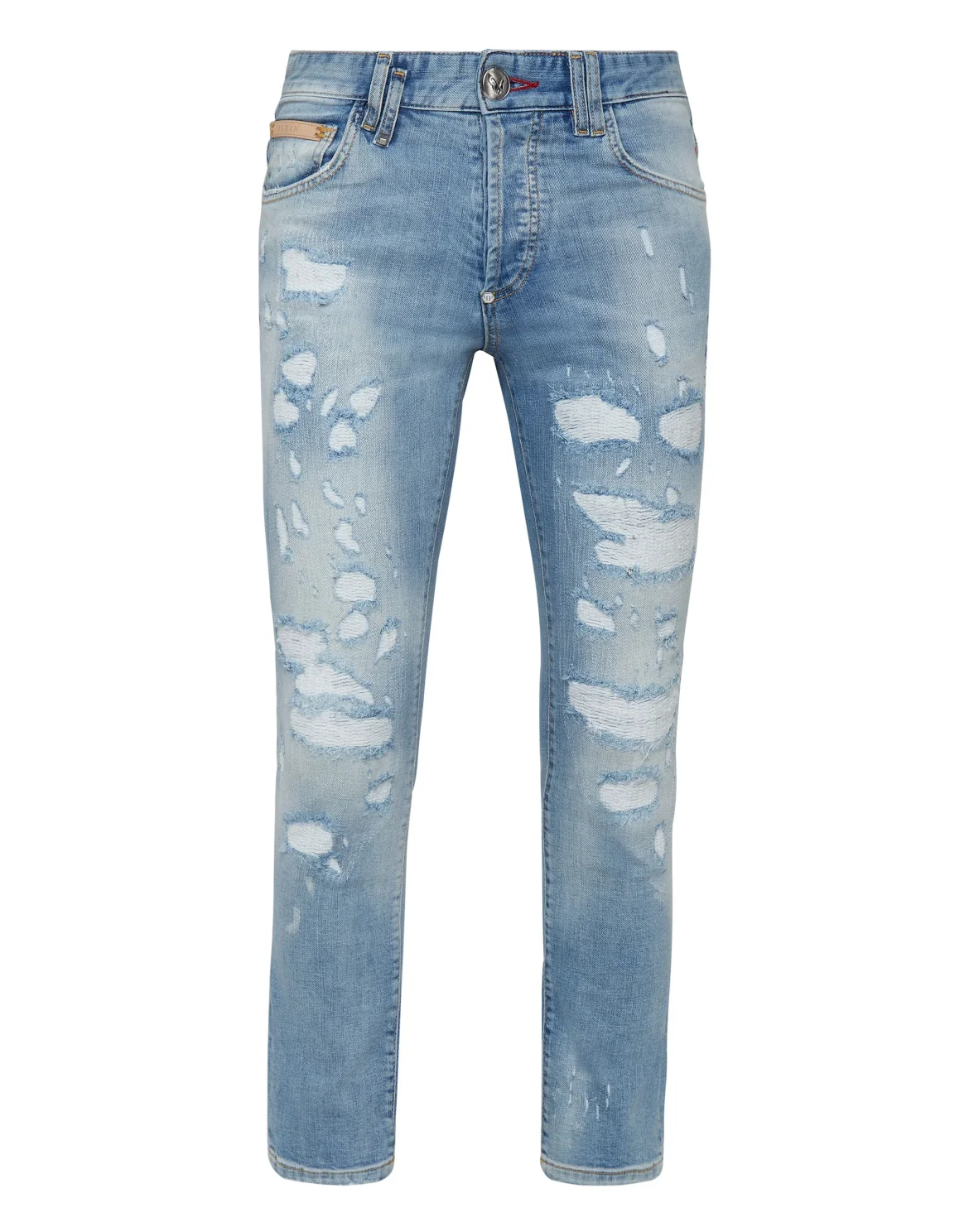 Denim Trousers Skinny Studs, цвет: Голубой