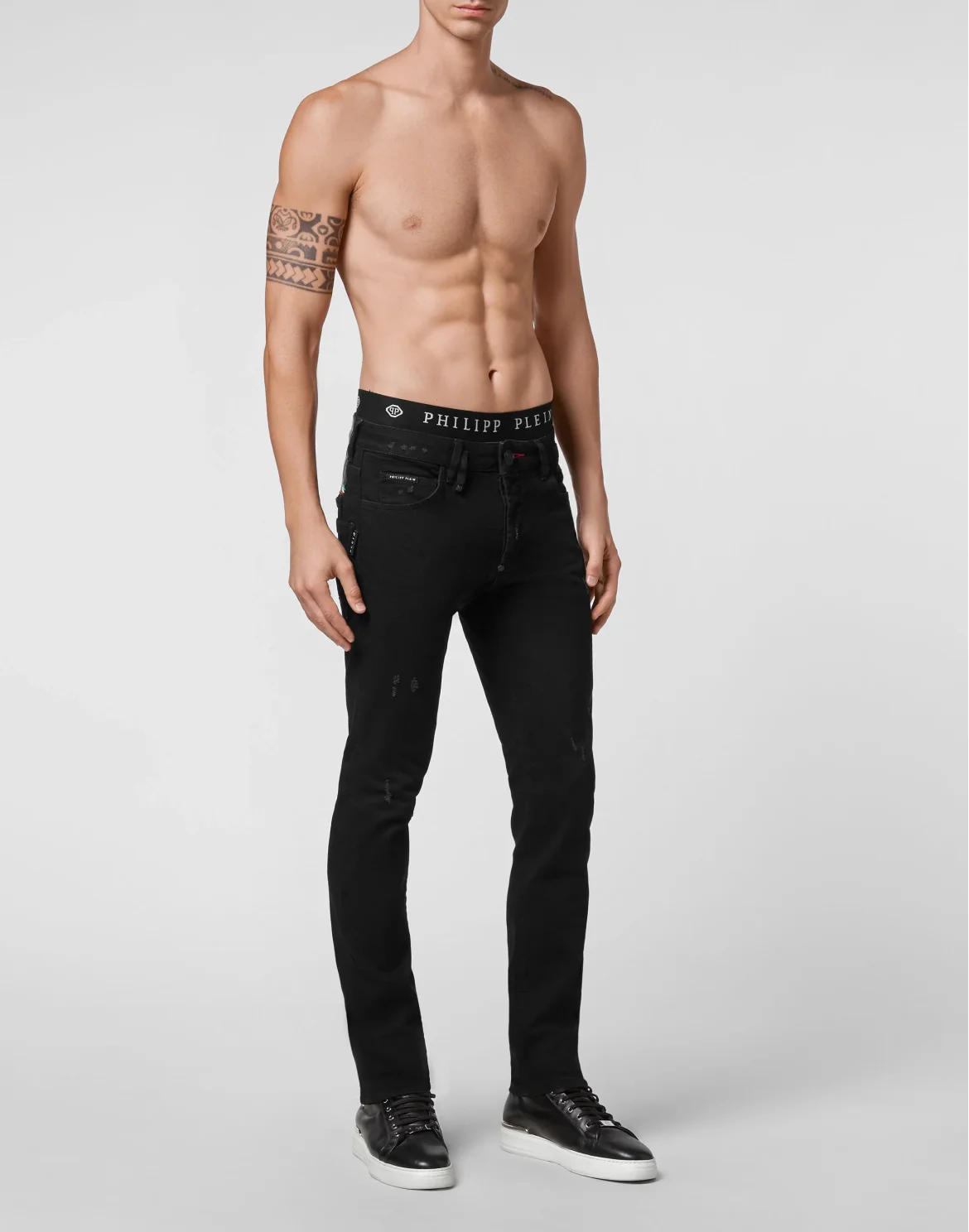 Denim Trousers Super Straight Cut, цвет: Черный