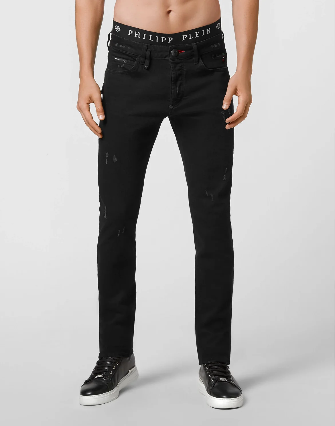 Denim Trousers Super Straight Cut, цвет: Черный