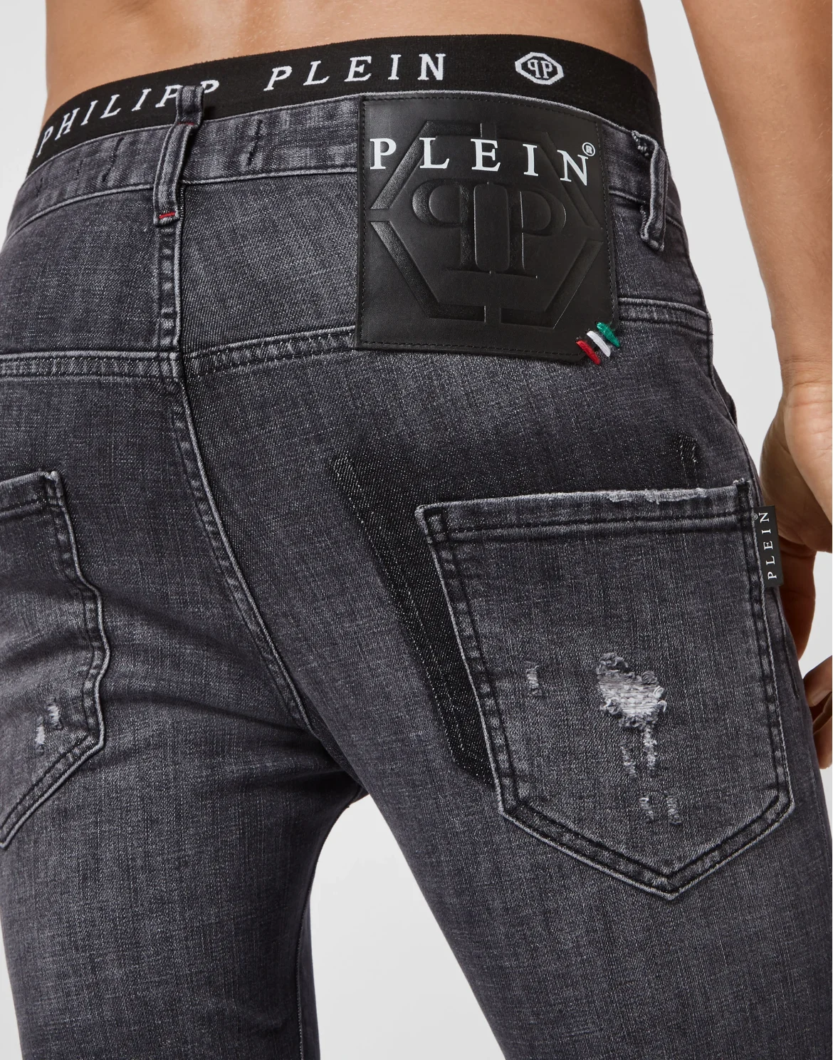 Denim Trousers Skinny, цвет: Серый