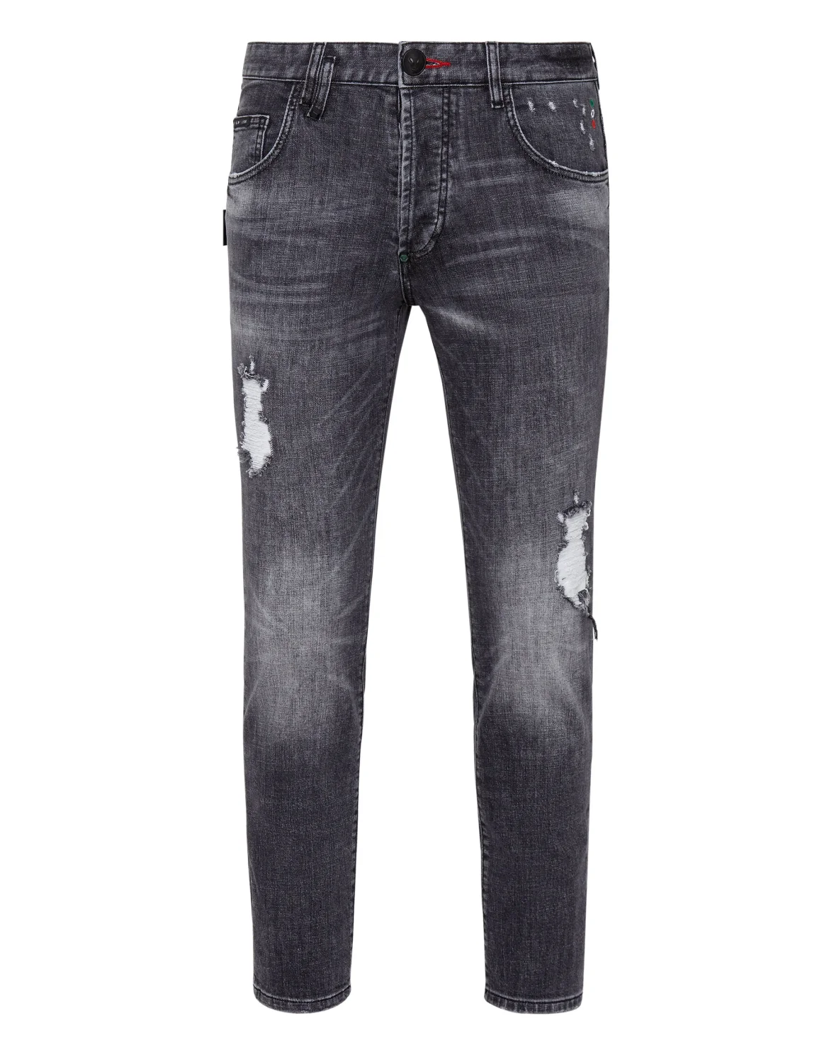 Denim Trousers Skinny, цвет: Серый