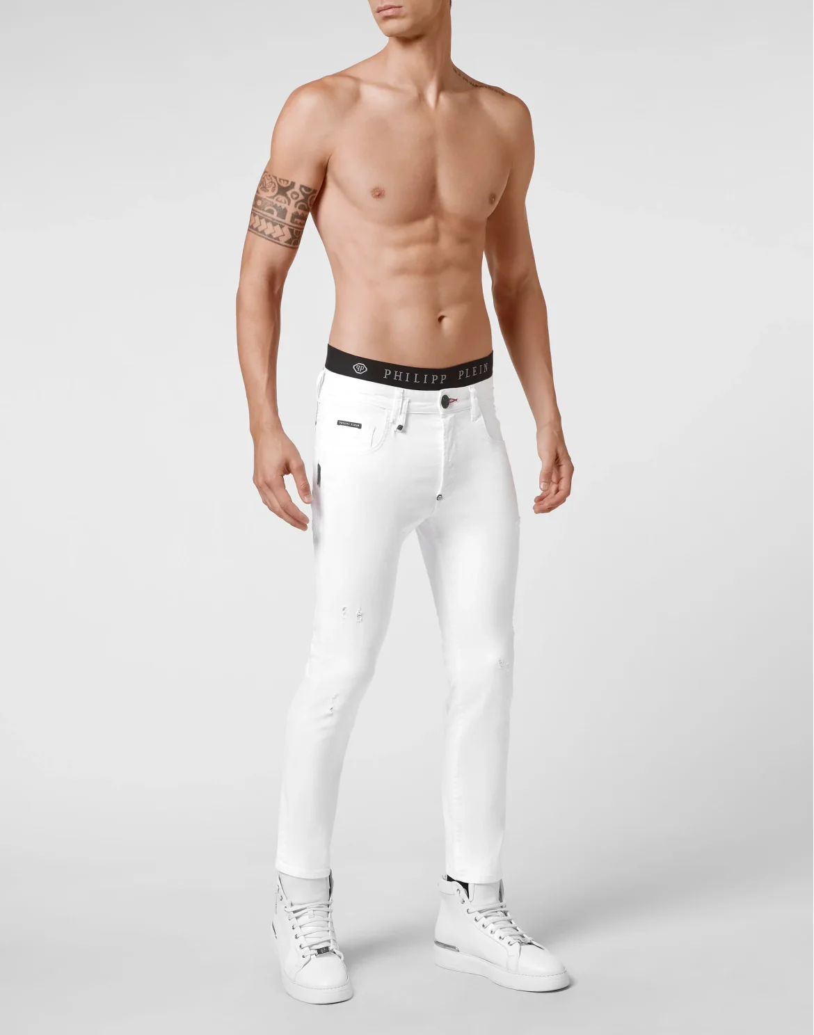 Denim Trousers Skinny, цвет: Белый