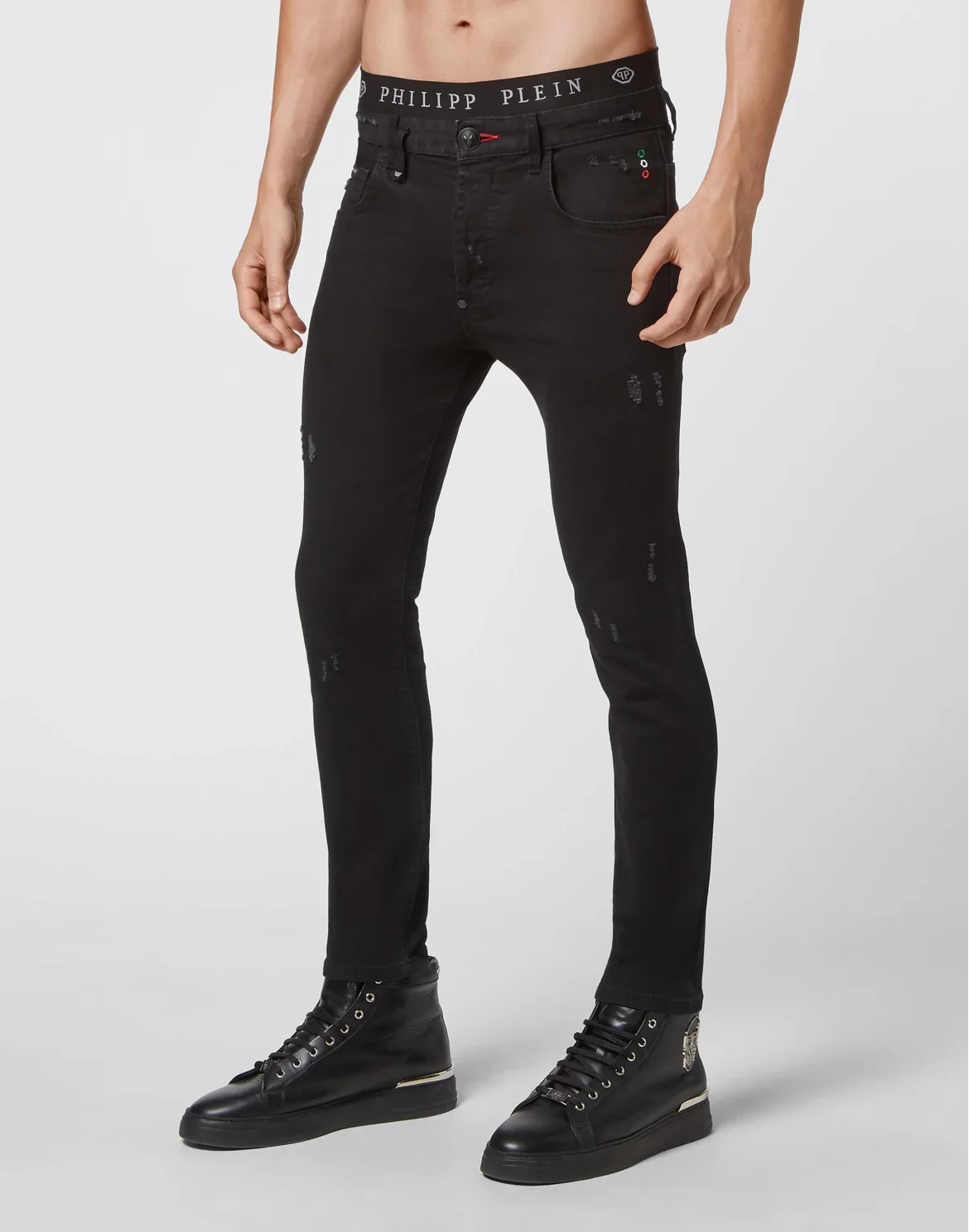 Denim Trousers Skinny, цвет: Черный