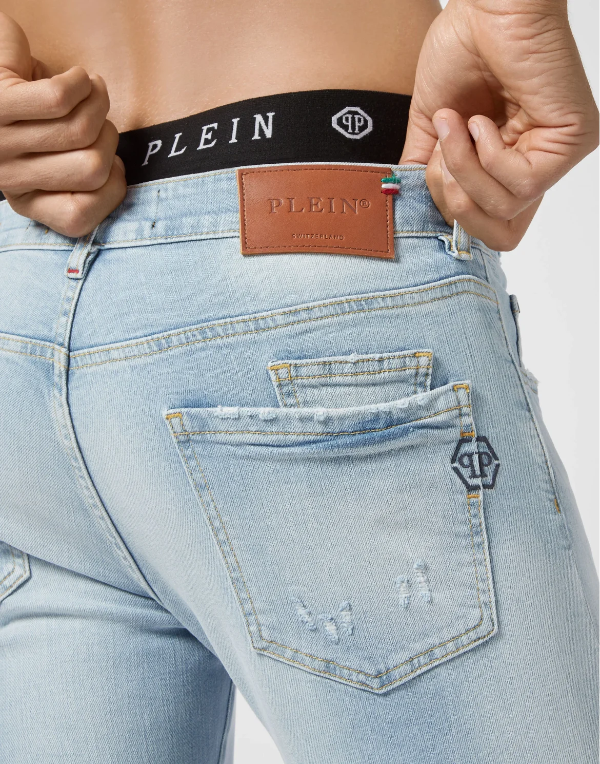 Denim Trousers Super Straight Cut, цвет: Голубой