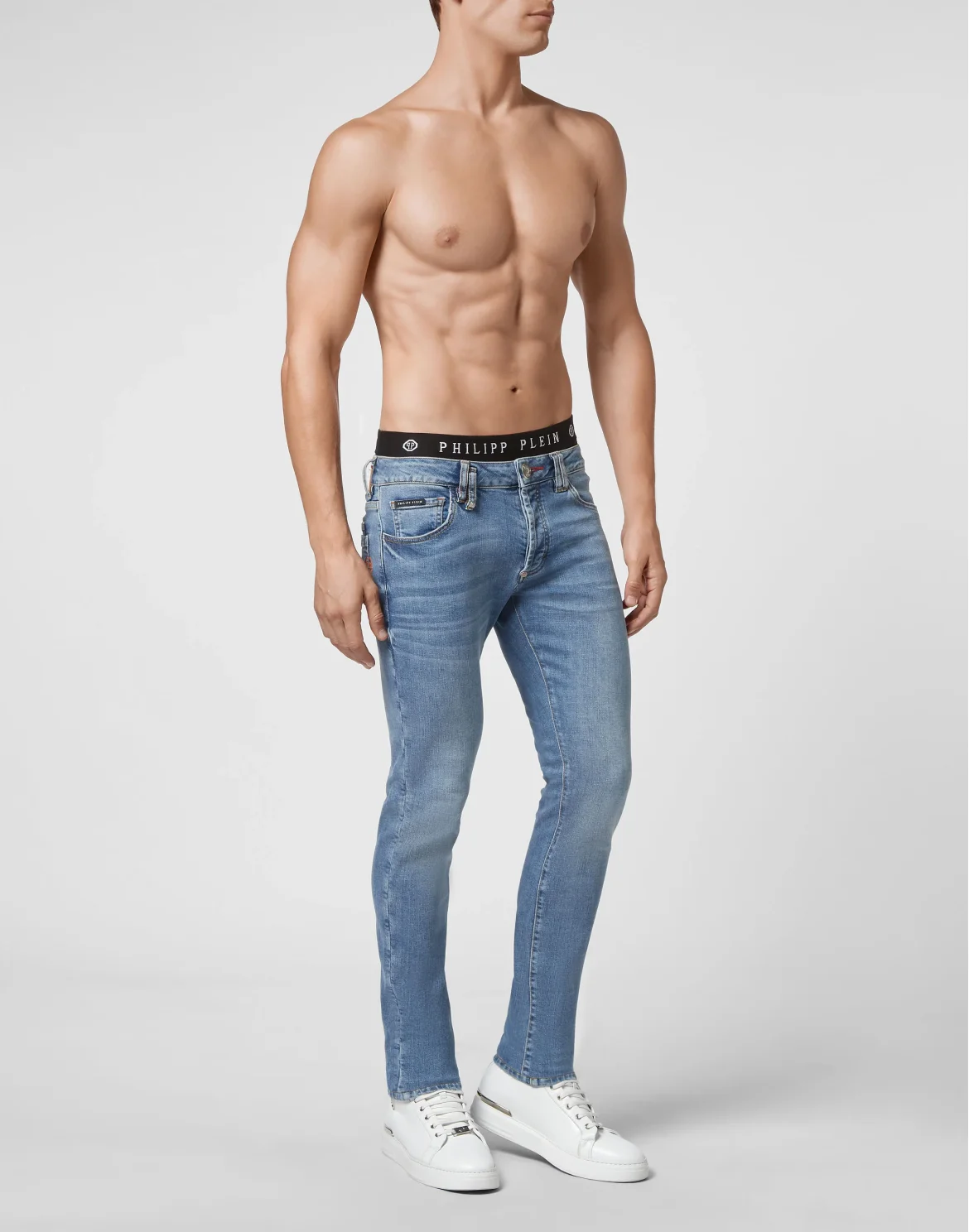 Denim Trousers Super Straight Cut, цвет: Синий