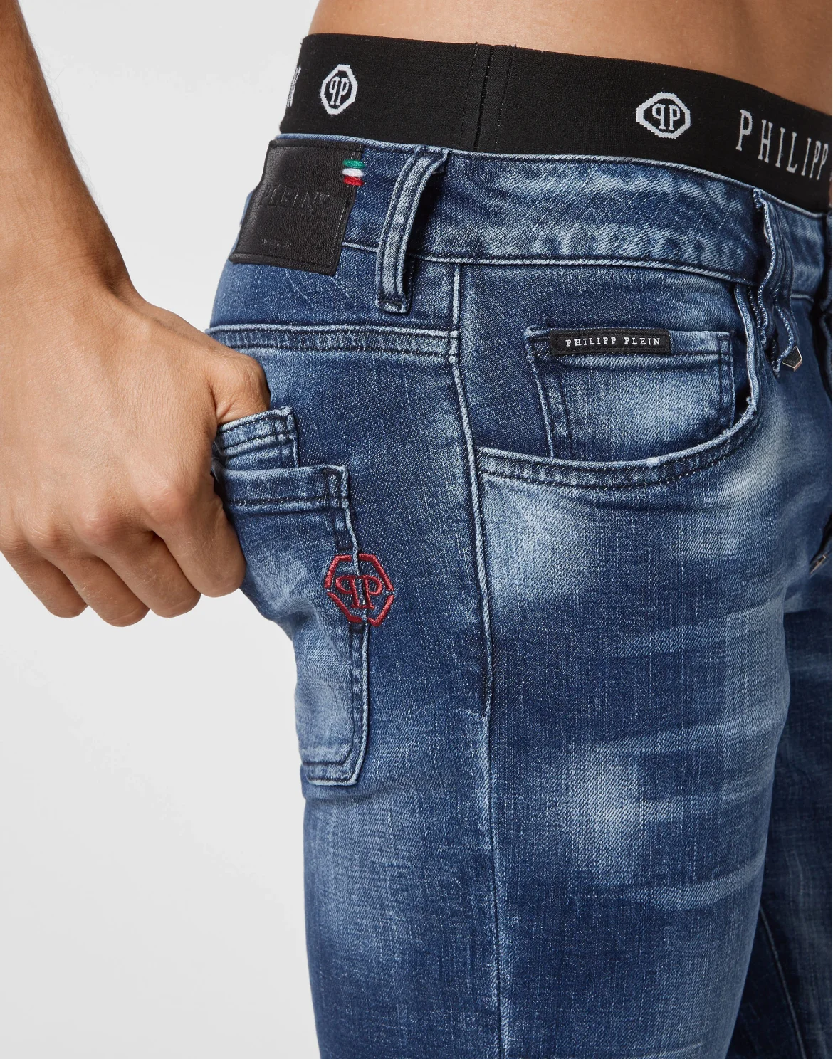 Denim Trousers Straight Cut, цвет: Синий