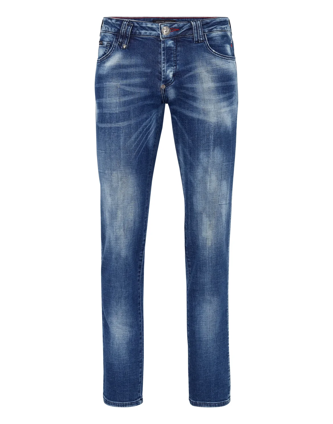 Denim Trousers Straight Cut, цвет: Синий
