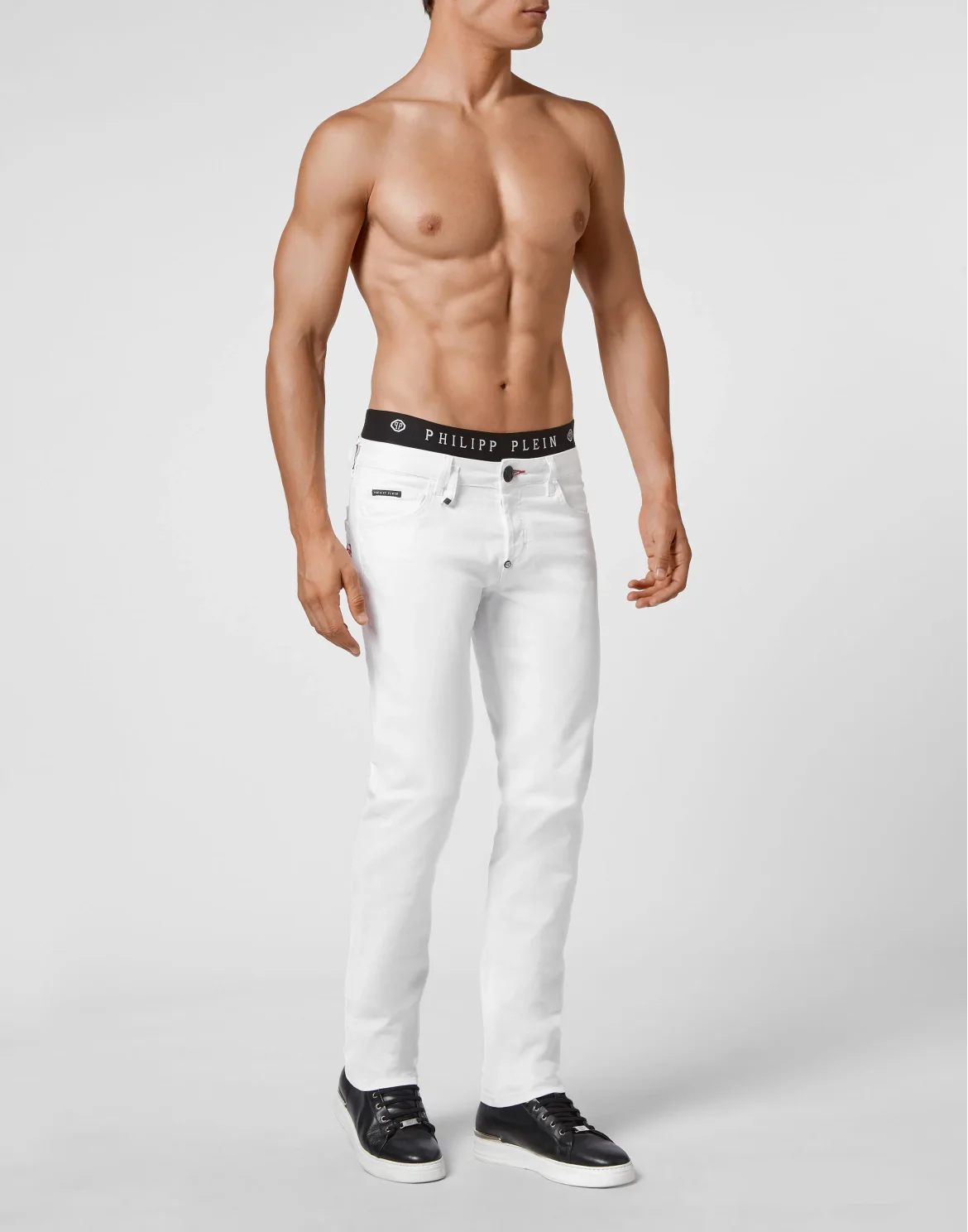 Denim Trousers Straight Cut, цвет: Белый