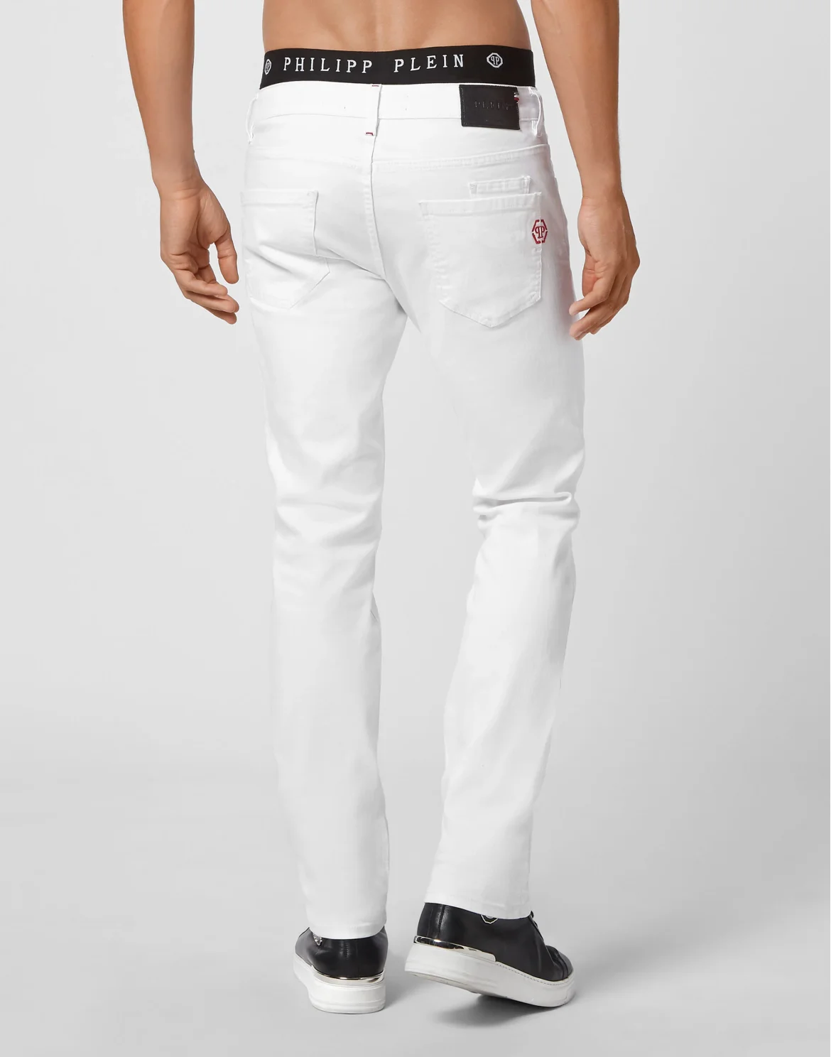 Denim Trousers Straight Cut, цвет: Белый