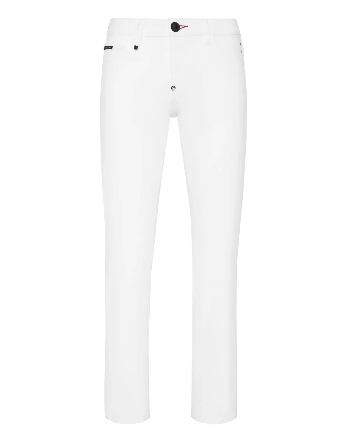Denim Trousers Straight Cut, цвет: Белый