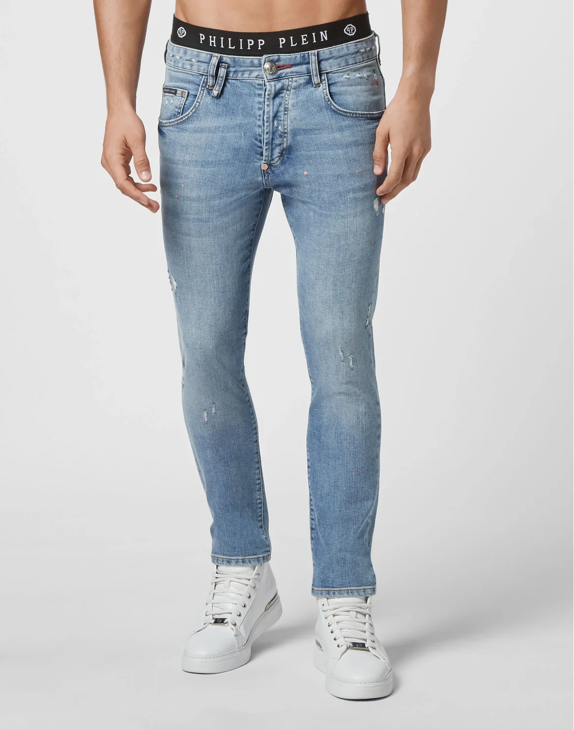 Denim Trousers Skinny Hexagon, цвет: Синий