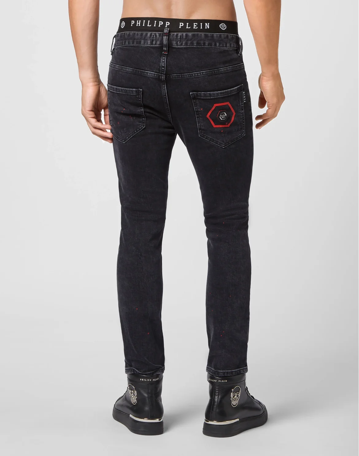 Denim Trousers Skinny Hexagon, цвет: Серый