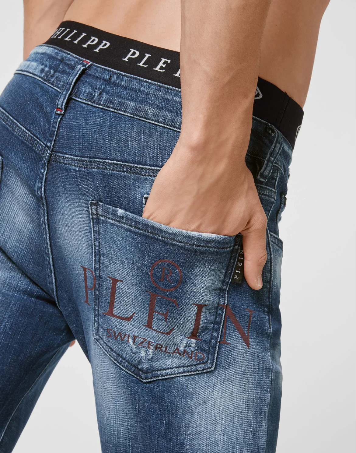 Denim Trousers Super Straight Cut, цвет: Синий