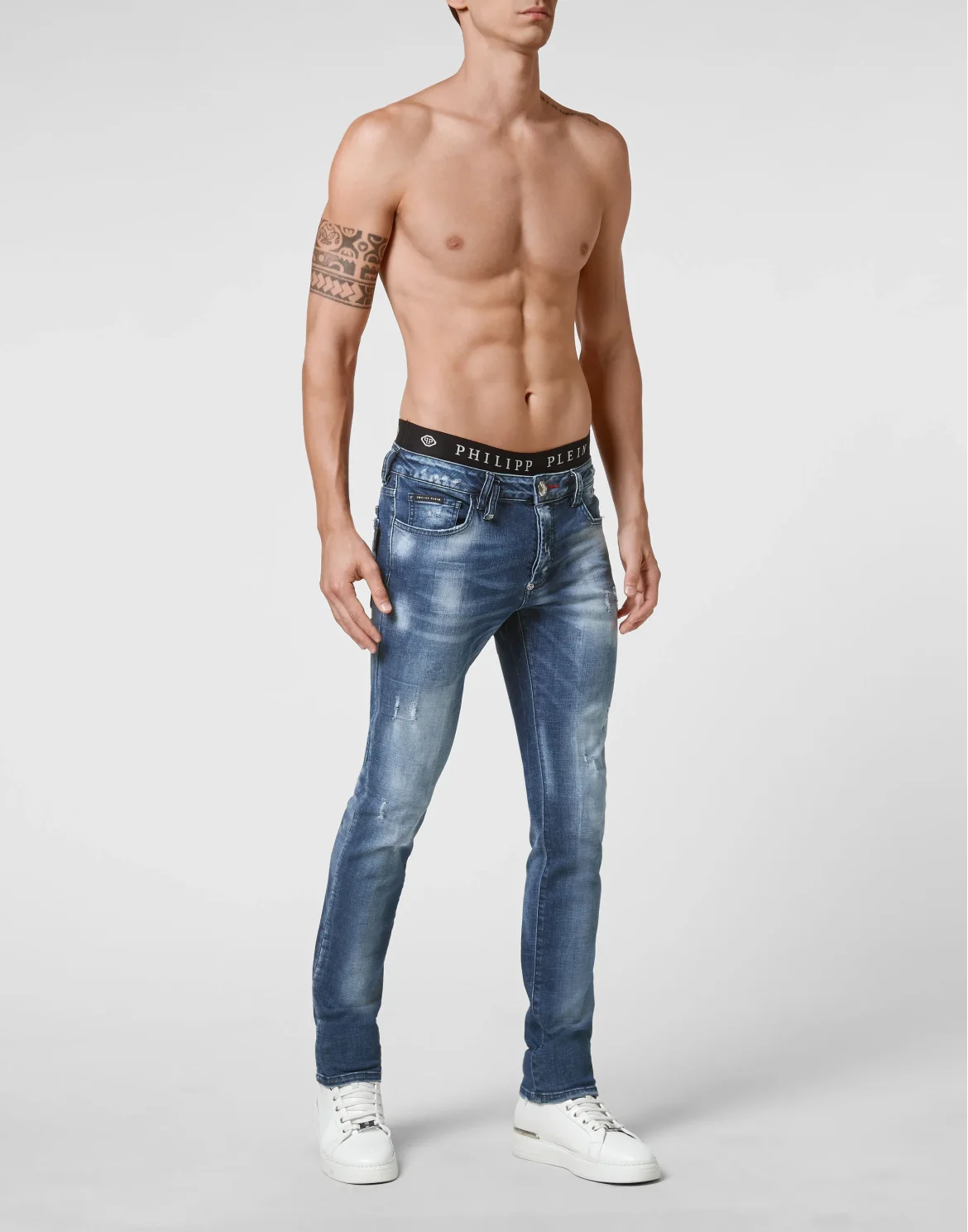 Denim Trousers Super Straight Cut, цвет: Синий