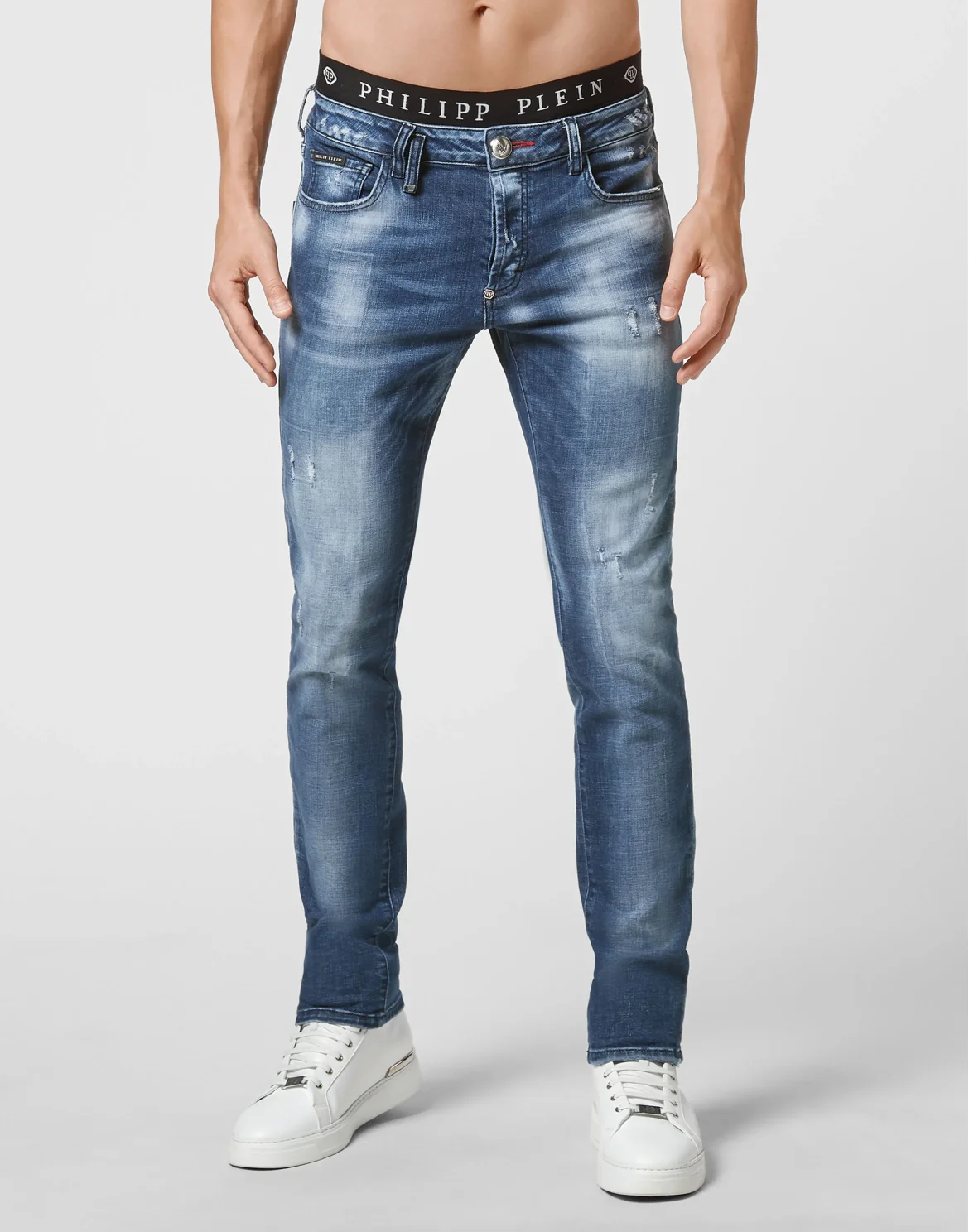 Denim Trousers Super Straight Cut, цвет: Синий