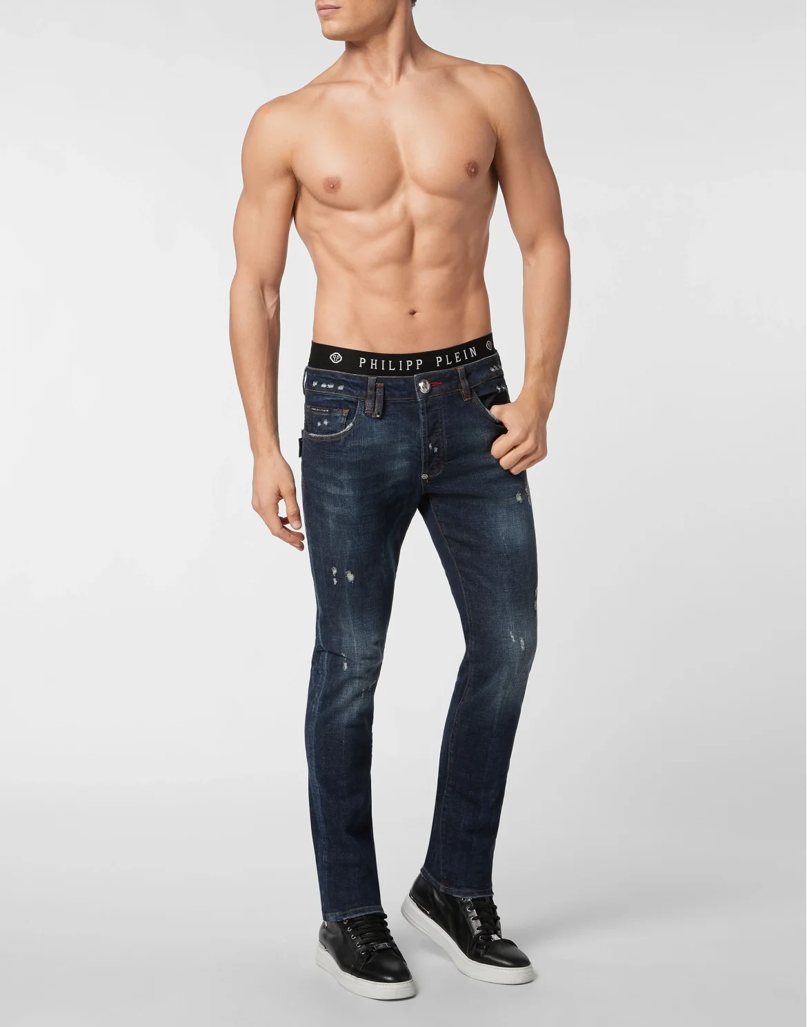 Denim Trousers Super Straight Cut, цвет: Синий