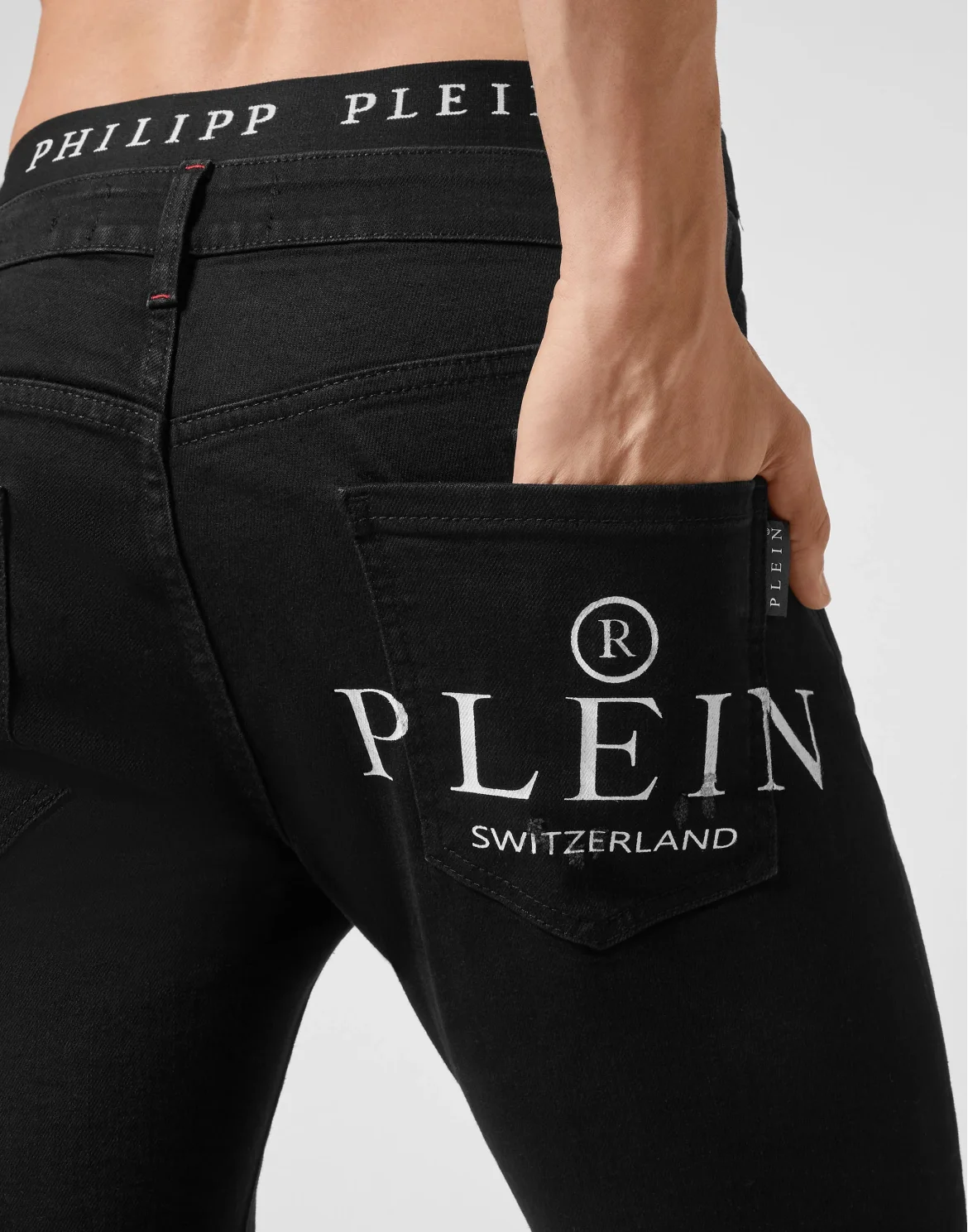 Denim Trousers Skinny  Iconic Plein, цвет: Черный