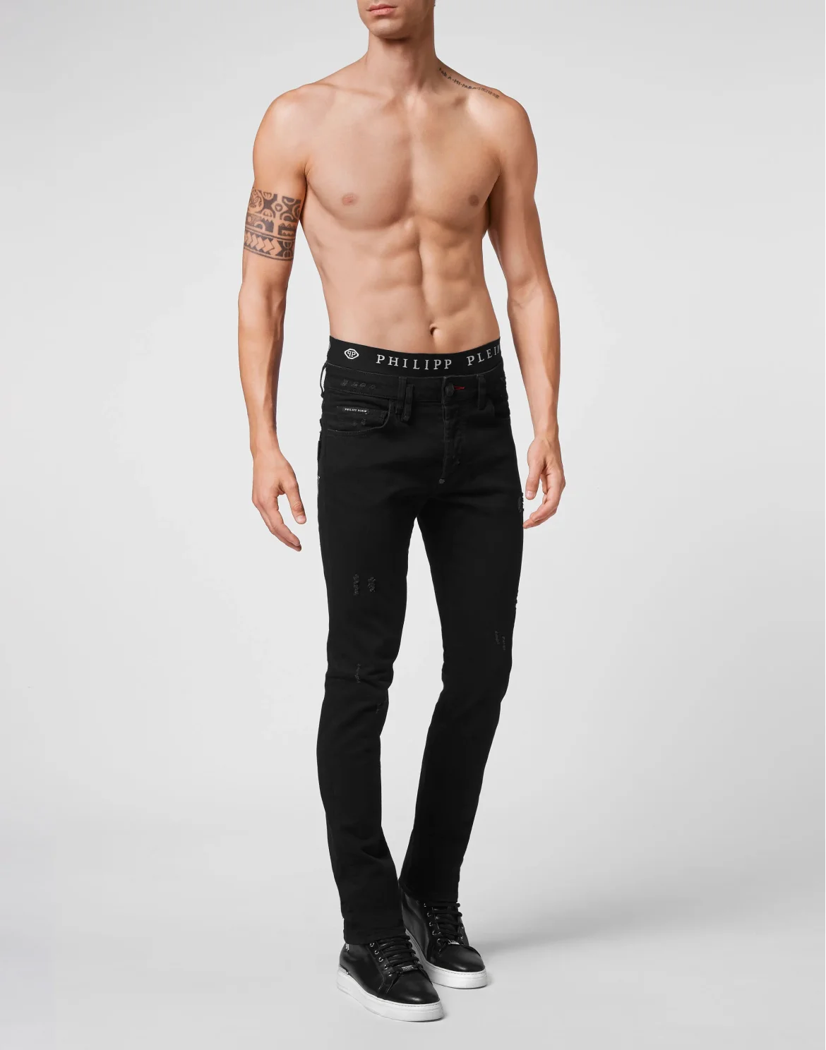 Denim Trousers Skinny  Iconic Plein, цвет: Черный
