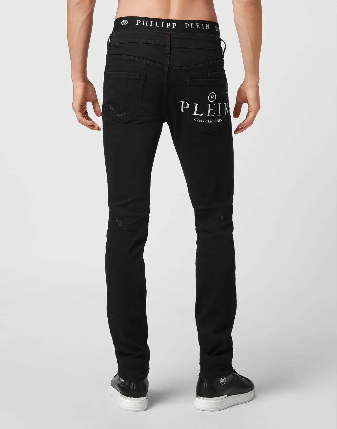 Denim Trousers Skinny  Iconic Plein, цвет: Черный