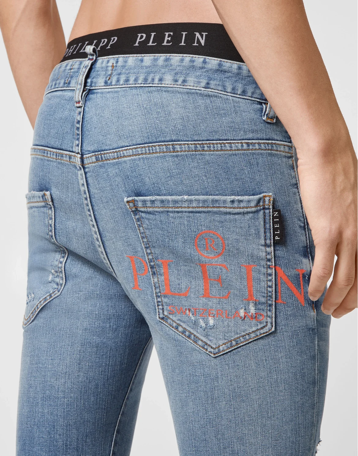 Denim Trousers Skinny  Iconic Plein, цвет: Синий