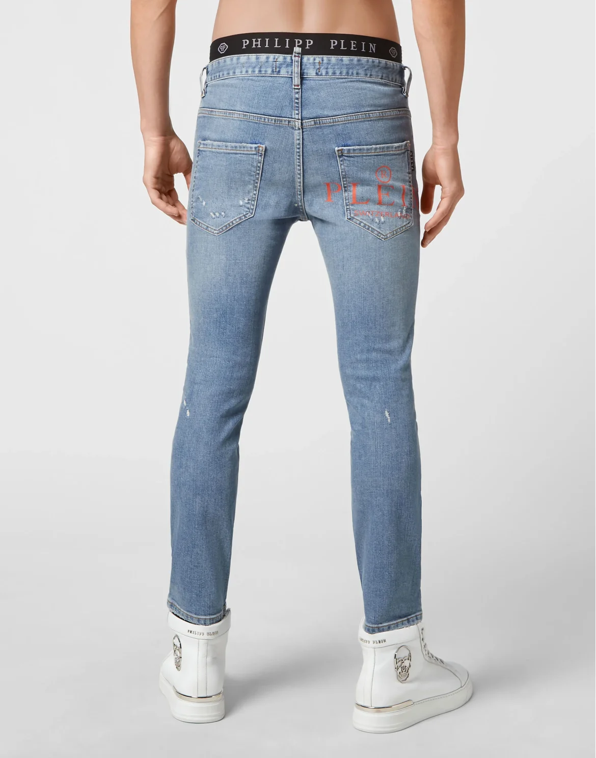 Denim Trousers Skinny  Iconic Plein, цвет: Синий